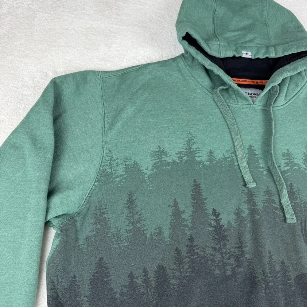 Legendary Outdoors Horizon Mens 2XL Forest Deer Graphic Hoodie Hooded Sweatshirt